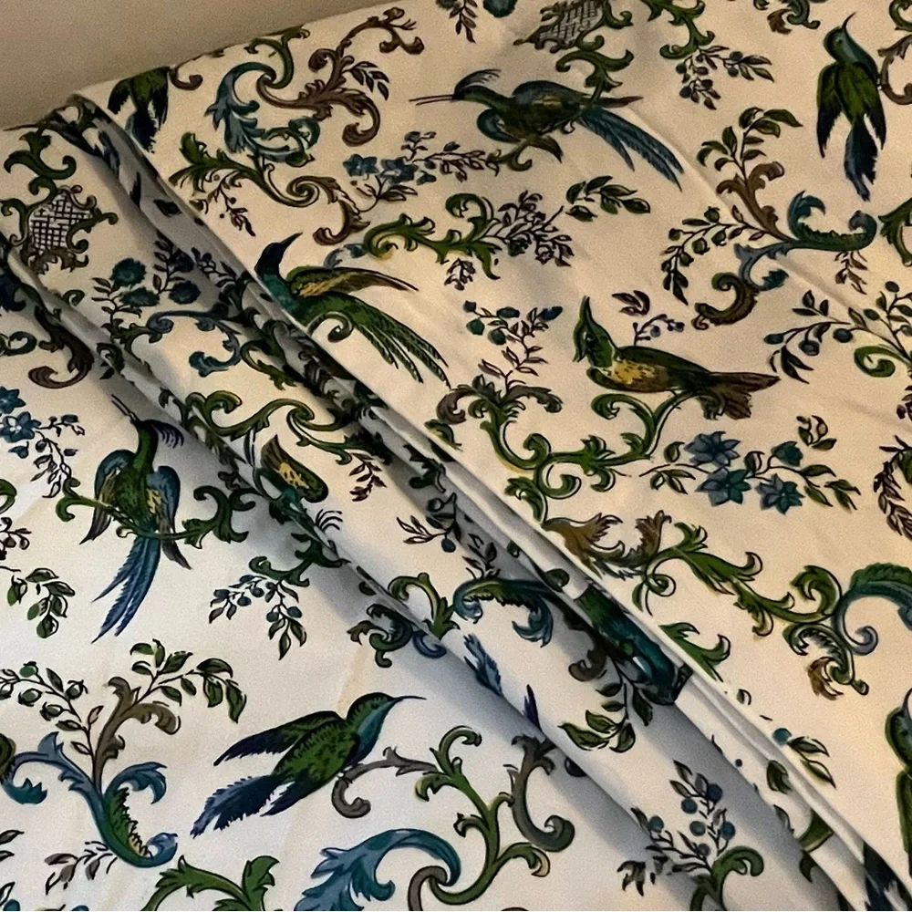 Vintage Chippendale Birds J.H. Thorpe panel of fabric